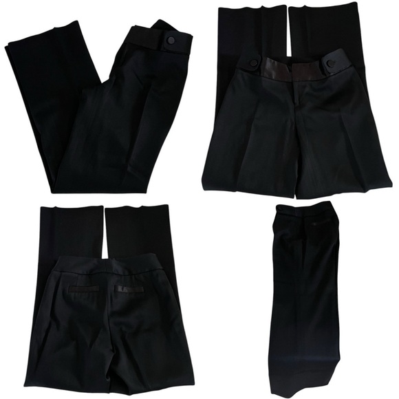 Banana Republic Black Straight Leg Jackson Fit Women’s Dress Pants size 0 - Picture 2 of 13